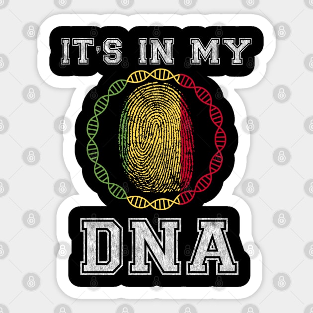 Mali  It's In My DNA - Gift for Malian From Mali Sticker by Country Flags